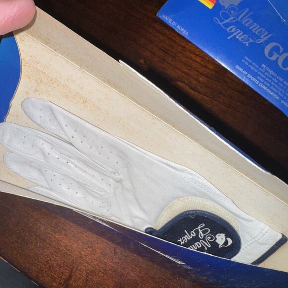 Lot Of 6 Vintage Ladies Left Size Small Golf Glove Nancy Lopez Leather white NOS - Picture 8 of 10